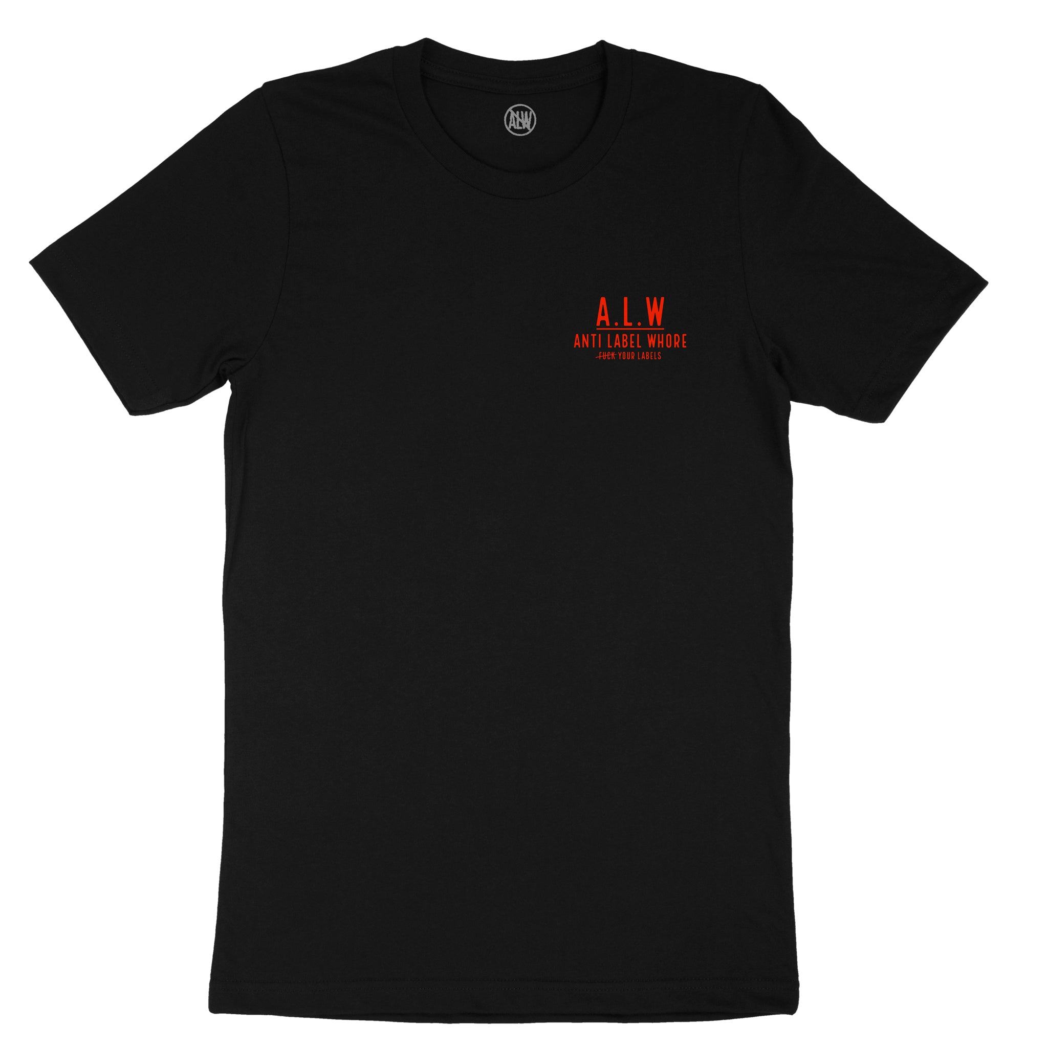 A.L.W Black T-Shirt (Chest logo)